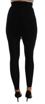 Dolce & Gabbana Black Cashmere Silk Stretch Tights Stockings - Zeiniez