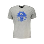 North Sails Gray Cotton T-Shirt - Zeiniez