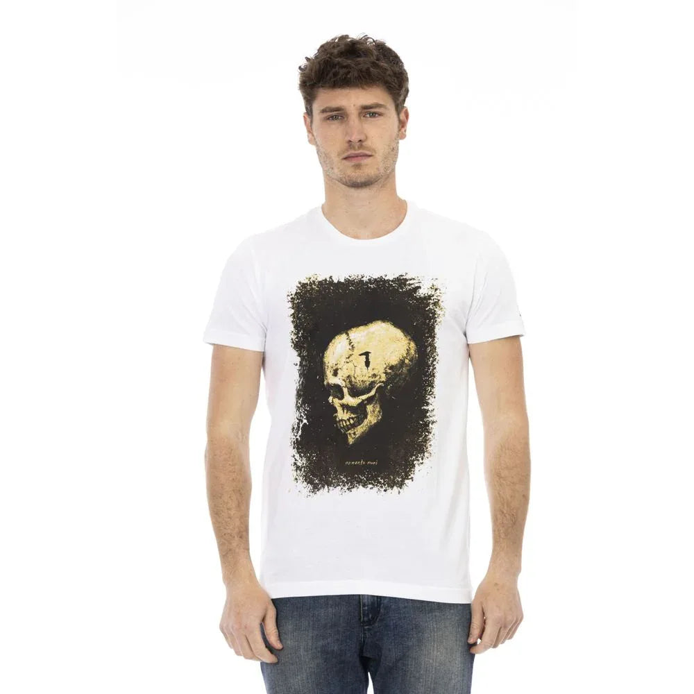 Trussardi Action White Cotton Men's T-Shirt - Zeiniez