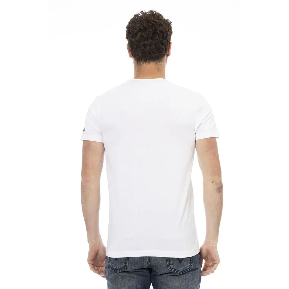 Trussardi Action White Cotton Men's T-Shirt - Zeiniez