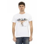 Trussardi Action White Cotton Men T-Shirt - Zeiniez