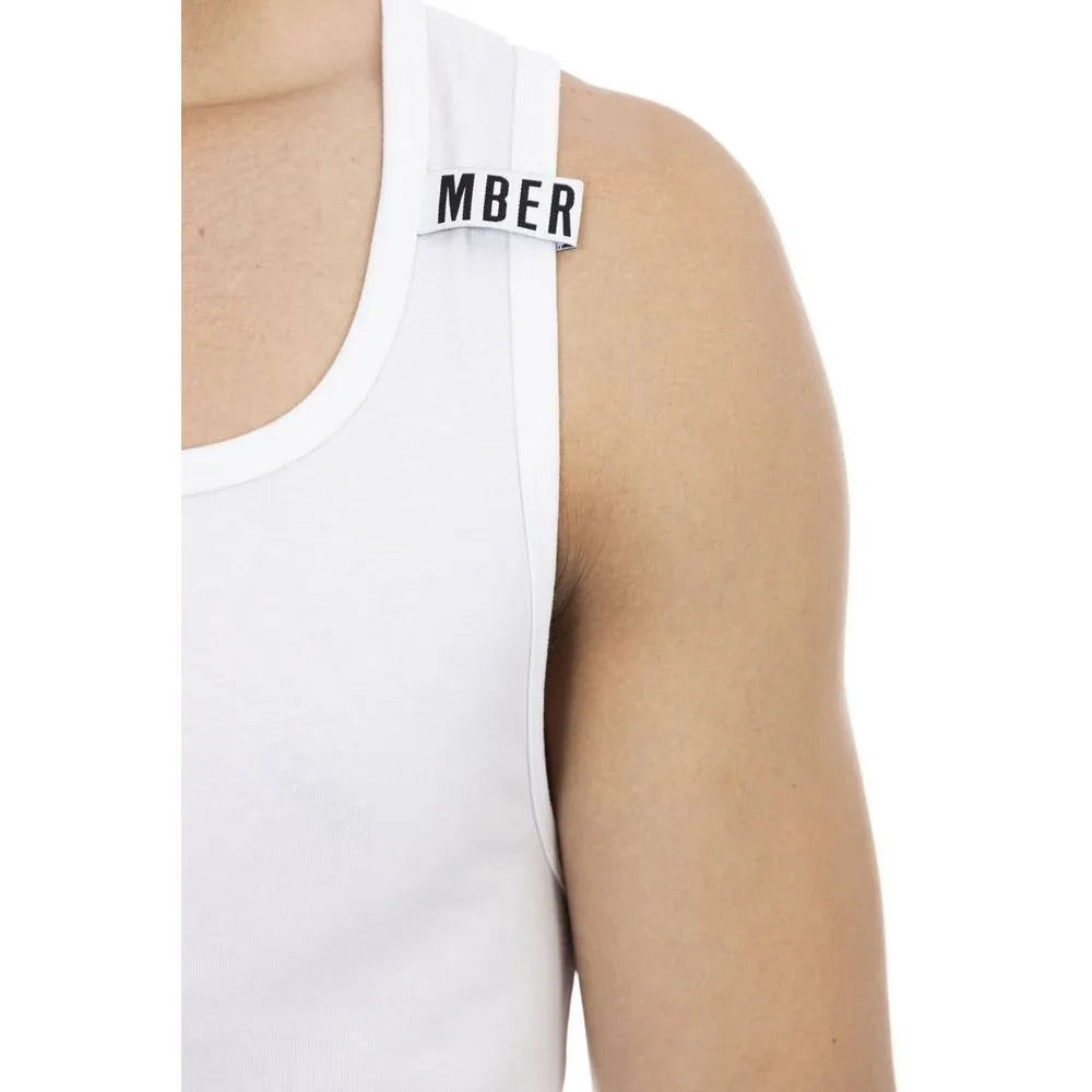 Bikkembergs White Cotton Mens Tank Top - Zeiniez