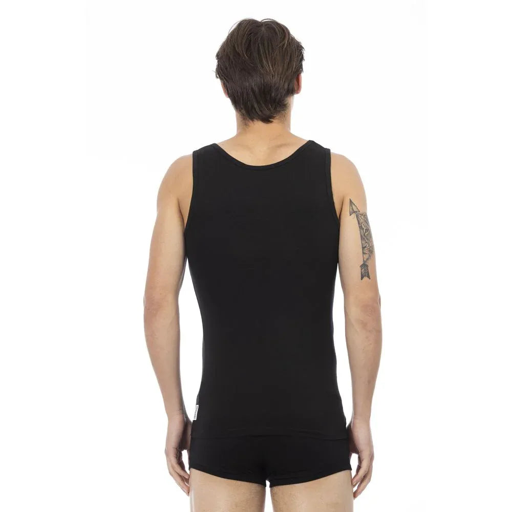 Bikkembergs Black Cotton Men's Tank Top - Zeiniez