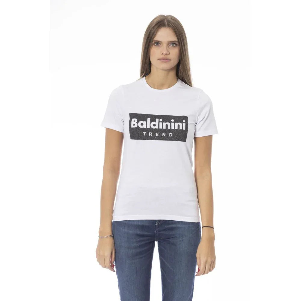 Baldinini Trend White Cotton Women T-Shirt - Zeiniez