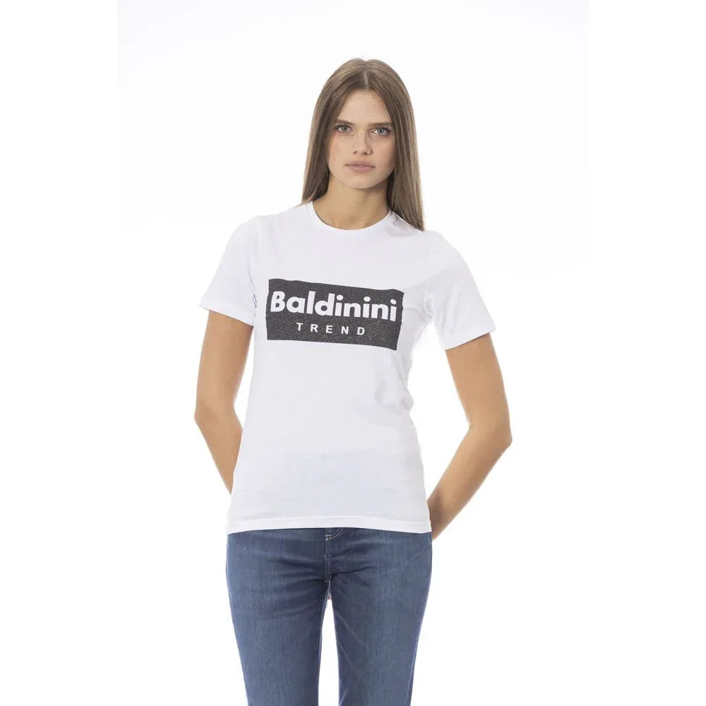 Baldinini Trend White Cotton Women T-Shirt - Zeiniez