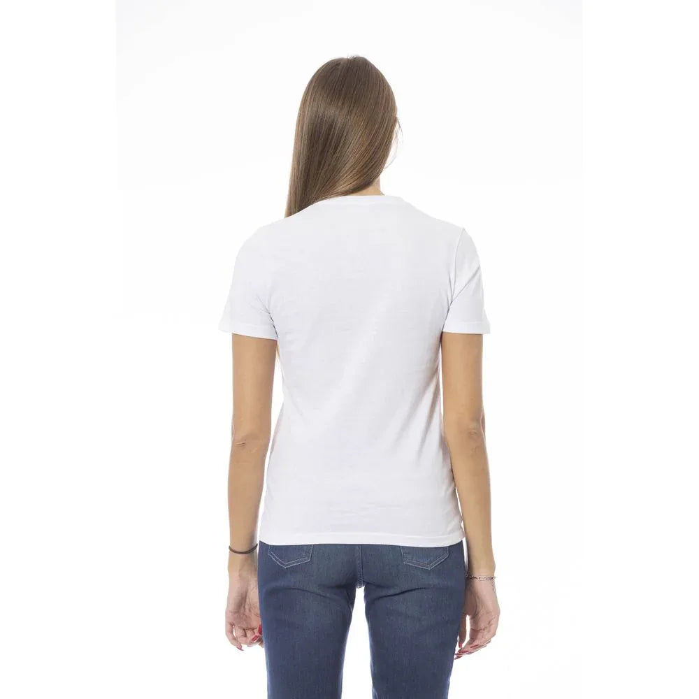 Baldinini Trend White Cotton Women T-Shirt - Zeiniez