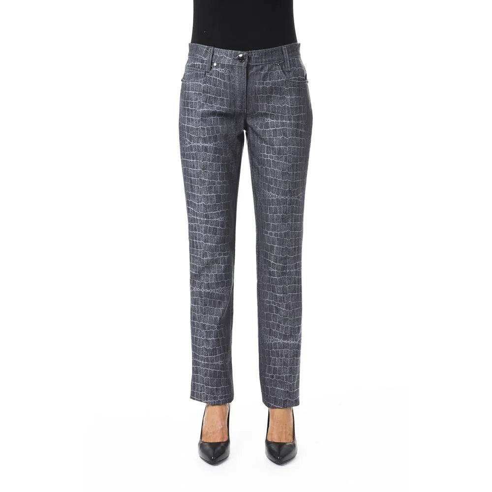 BYBLOS Black Viscose Women Pants - Zeiniez