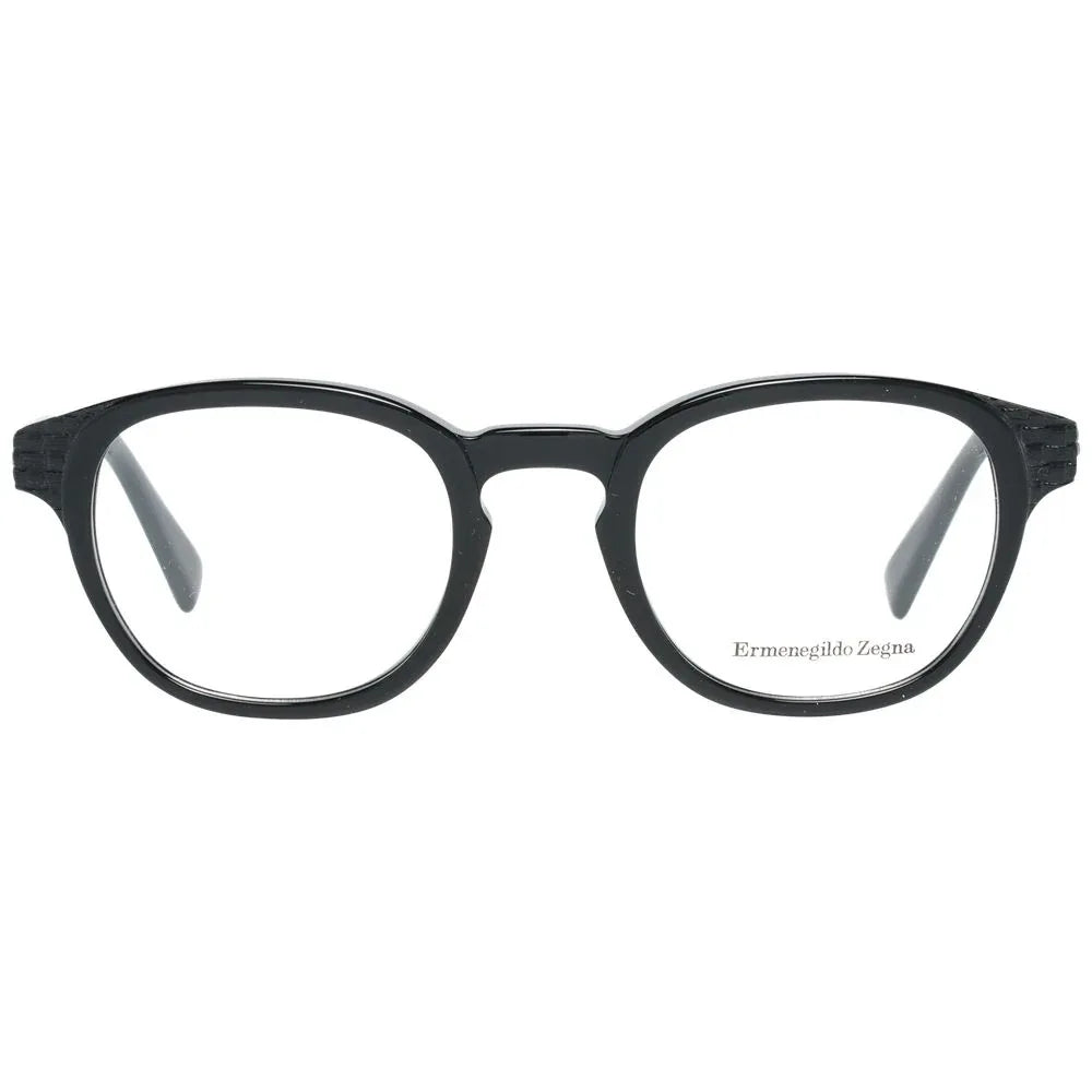 Ermenegildo Zegna Black Plastic Glasses (Frames) - Zeiniez