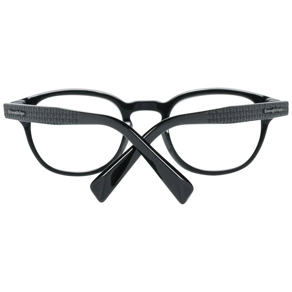 Ermenegildo Zegna Black Plastic Glasses (Frames) - Zeiniez