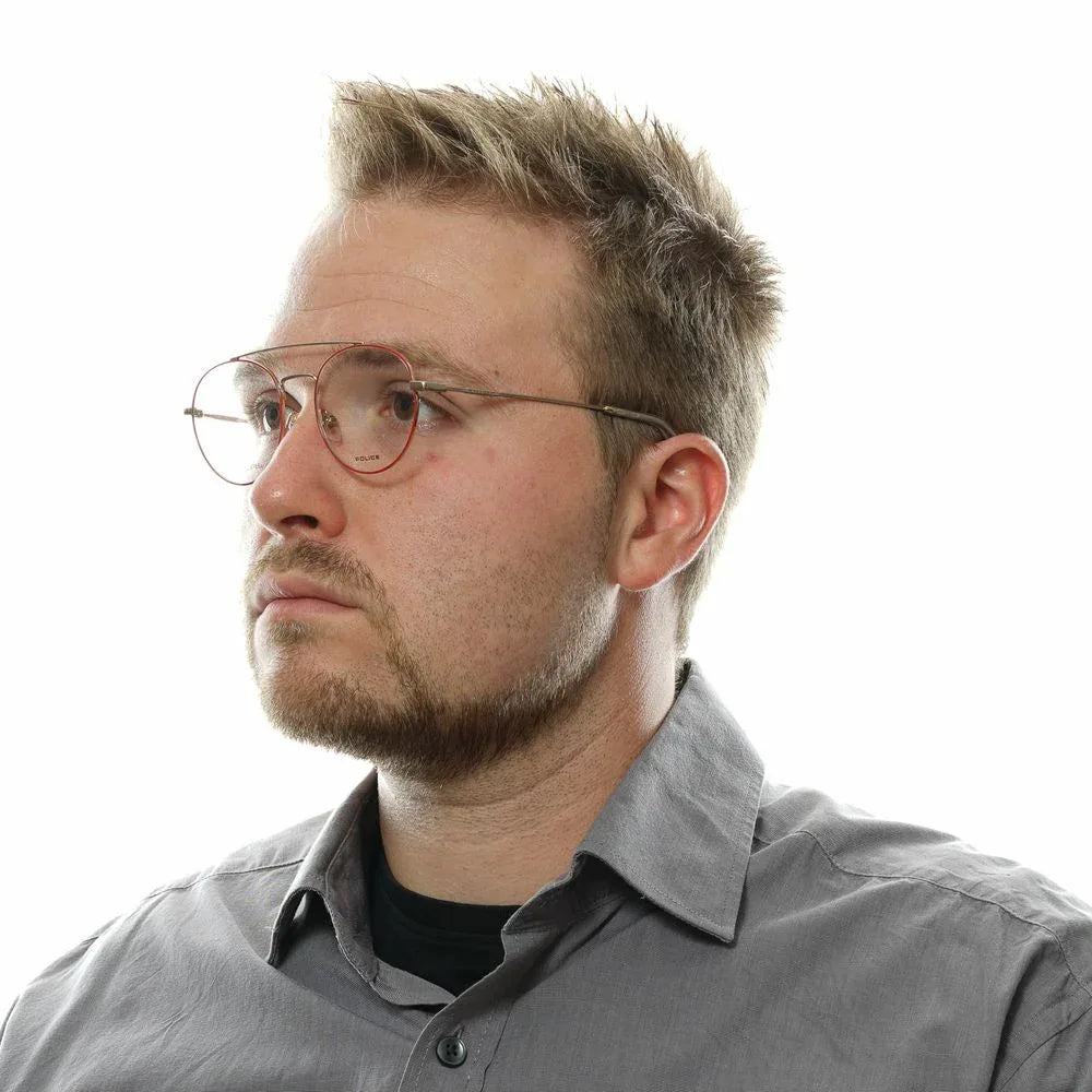 Police Multicolor Metal & Plastic Glasses (Frames) - Zeiniez