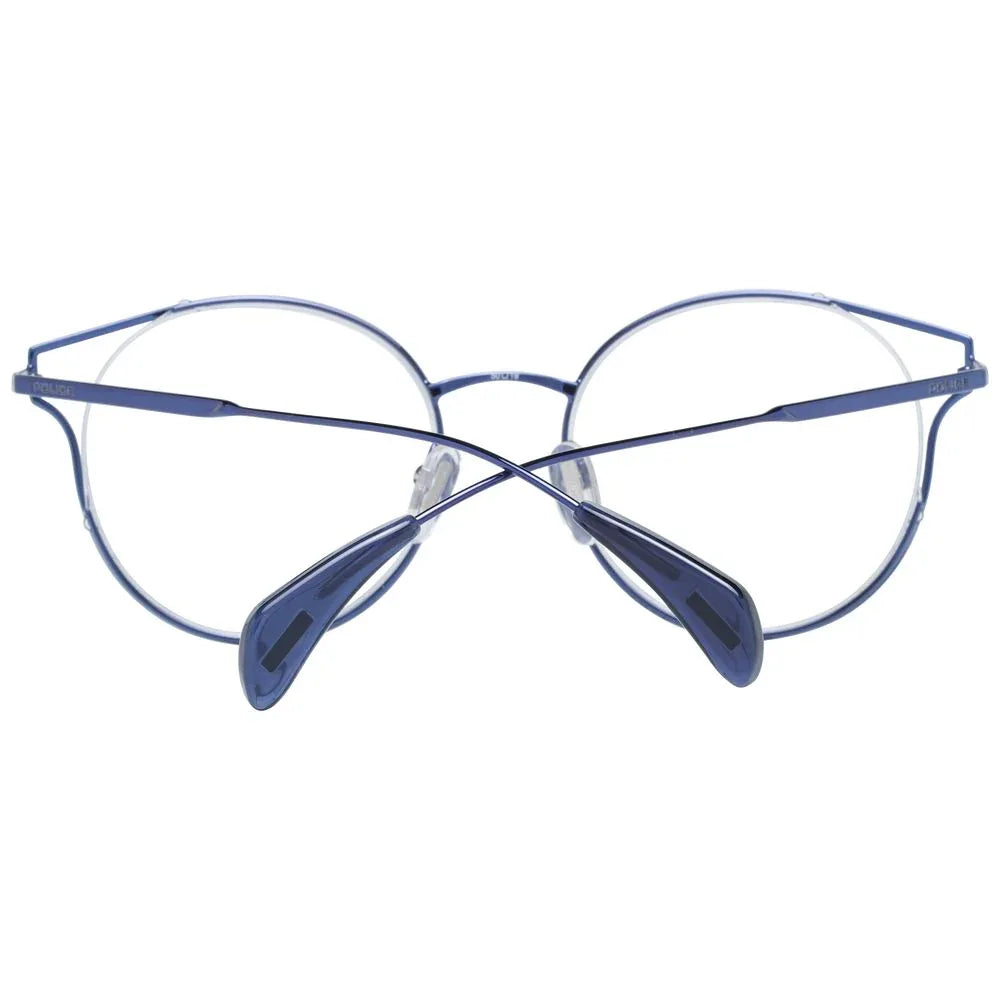 Police Blue Metal & Plastic Glasses (Frames) - Zeiniez