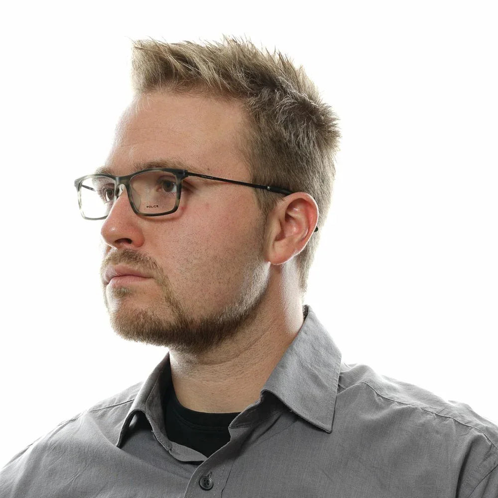 Police Gray Metal & Plastic Glasses (Frames) - Zeiniez