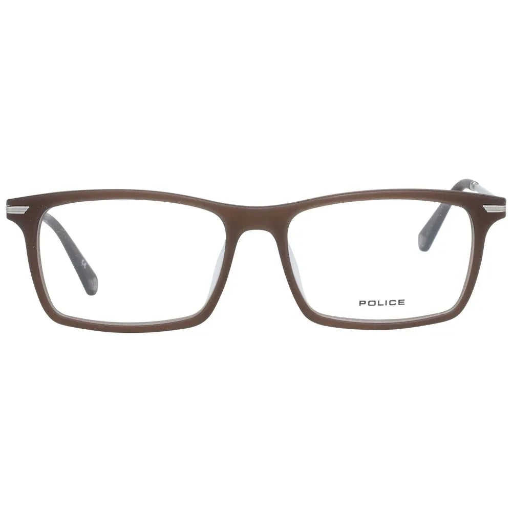 Police Brown Metal & Plastic Glasses (Frames) - Zeiniez