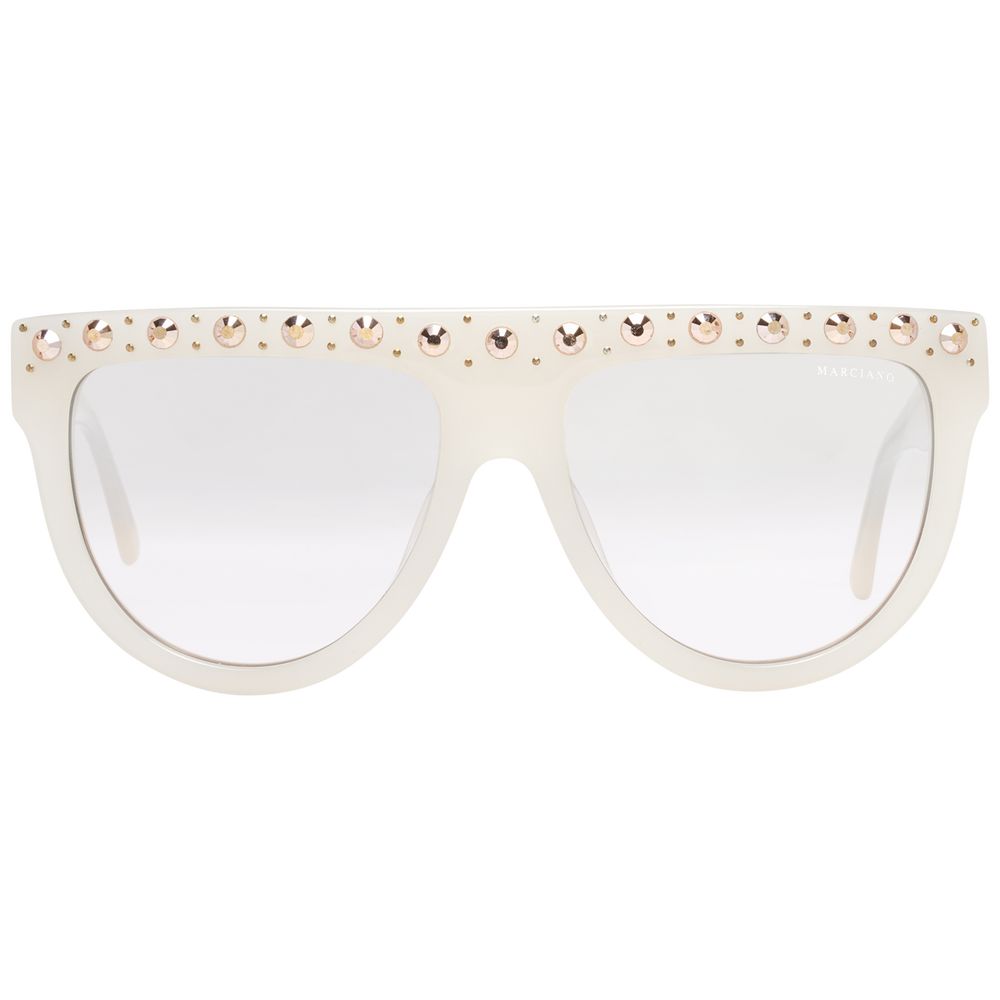 Marciano by Guess White Plastic Sunglasses