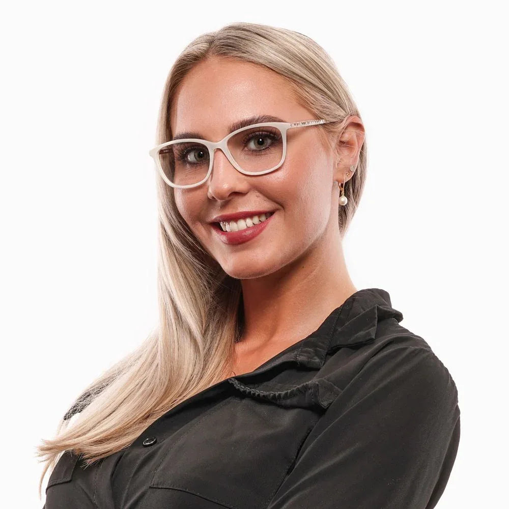 Swarovski White Metal & Plastic Glasses (Frames) - Zeiniez