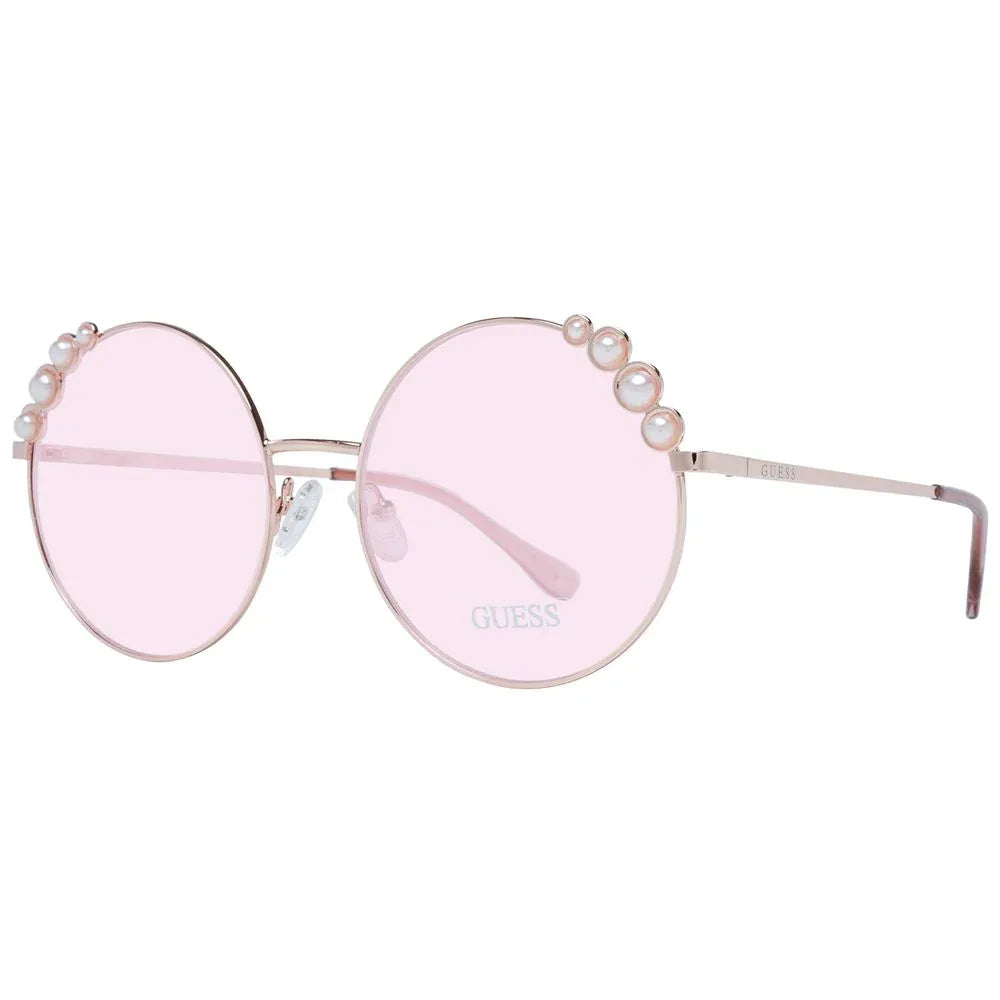 Guess Rose Gold Metal Sunglasses - Zeiniez