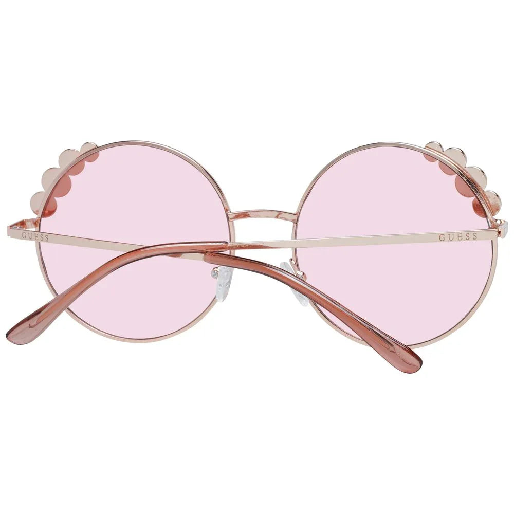 Guess Rose Gold Metal Sunglasses - Zeiniez