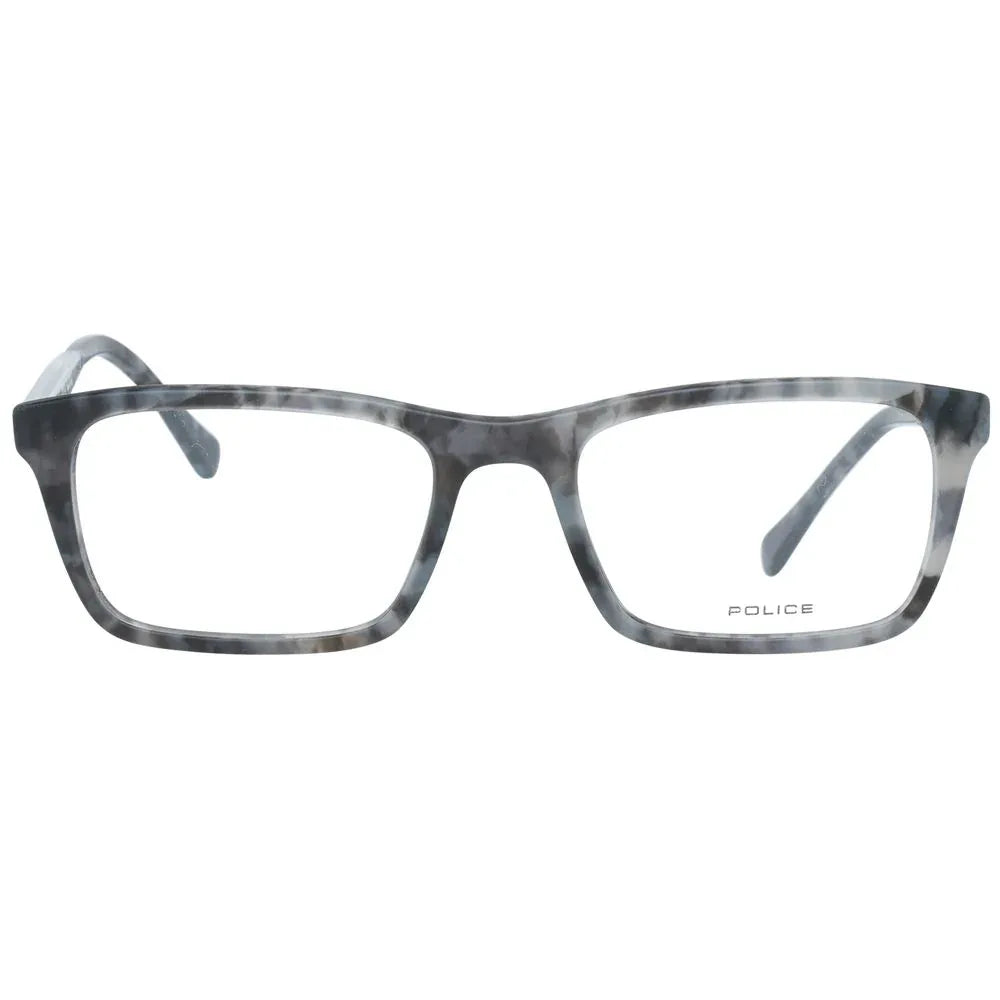 Police Gray Plastic Glasses (Frames) - Zeiniez