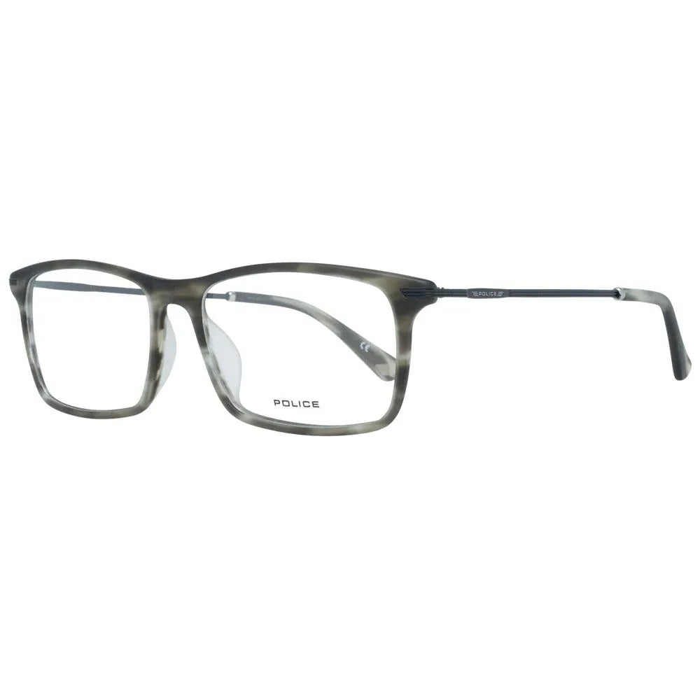 Police Gray Metal & Plastic Glasses (Frames) - Zeiniez