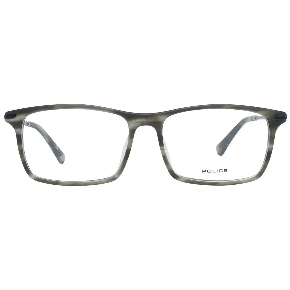 Police Gray Metal & Plastic Glasses (Frames) - Zeiniez