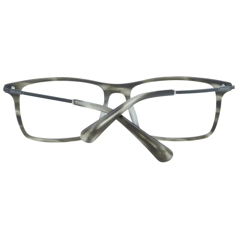 Police Gray Metal & Plastic Glasses (Frames) - Zeiniez