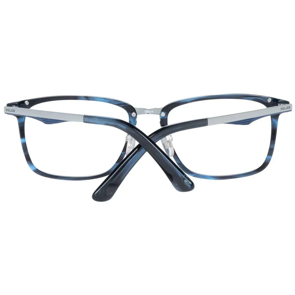 Police Blue Plastic Glasses (Frames) - Zeiniez