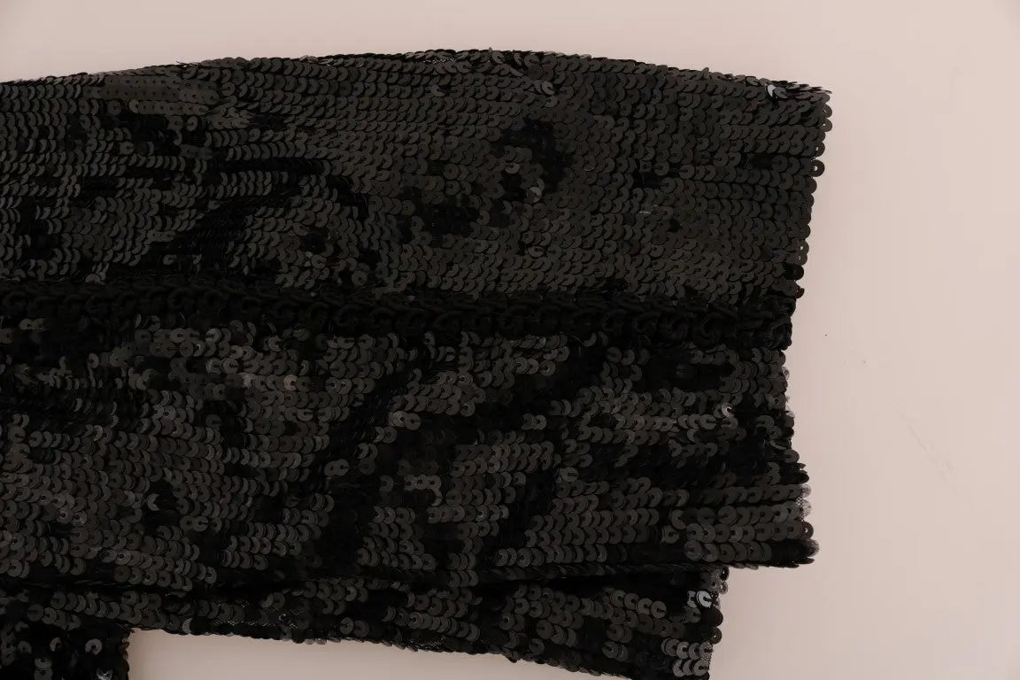 Dolce & Gabbana Black Sequined Fashion Shorts - Zeiniez