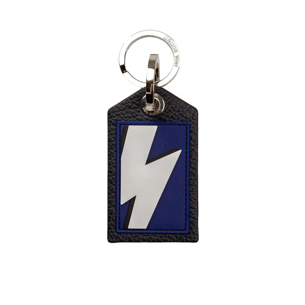 Neil Barrett Blue Leather Men Keychain - Zeiniez