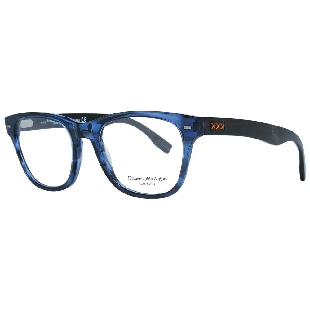 Ermenegildo Zegna Blue Plastic Glasses (Frames) - Zeiniez