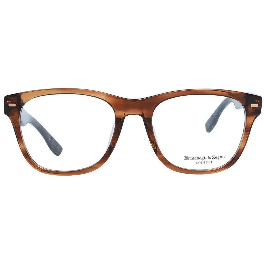 Ermenegildo Zegna Brown Plastic Glasses (Frames) - Zeiniez