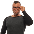 Ermenegildo Zegna Blue Plastic Glasses (Frames) - Zeiniez