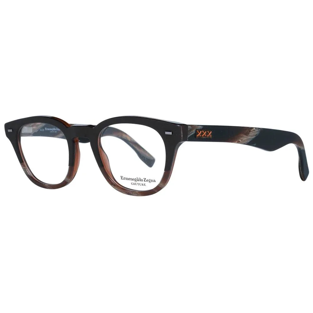 Ermenegildo Zegna Brown Plastic Glasses (Frames) - Zeiniez