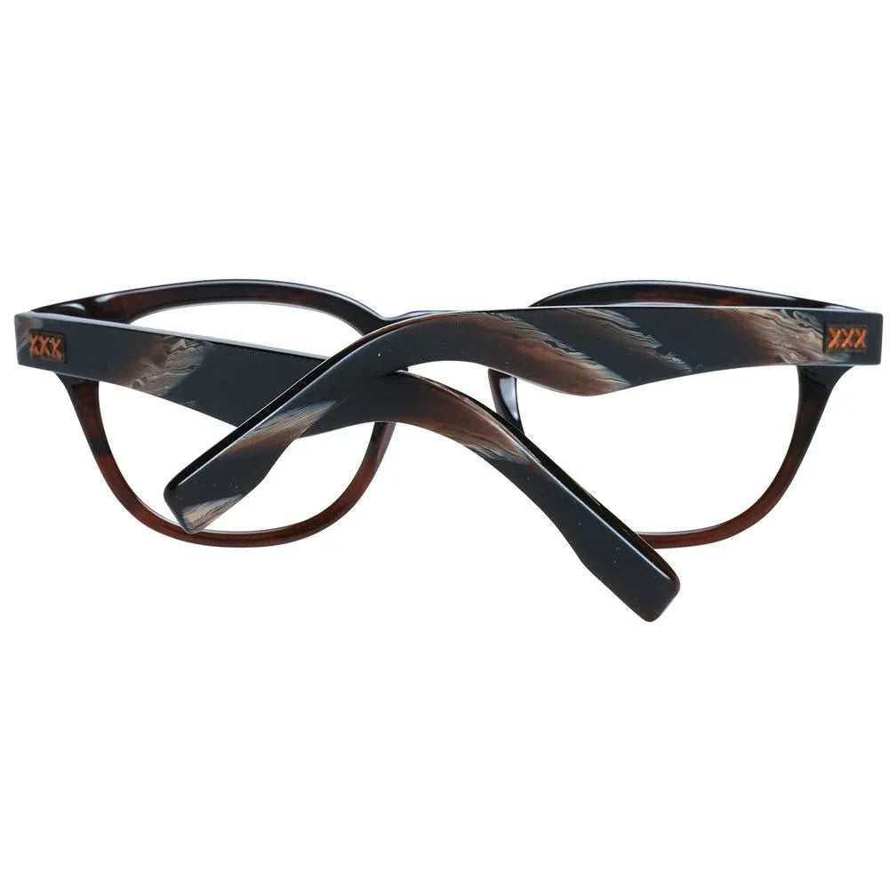 Ermenegildo Zegna Brown Plastic Glasses (Frames) - Zeiniez
