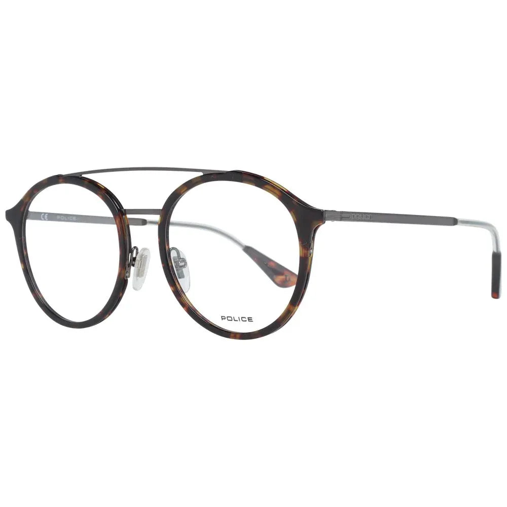 Police Brown Metal & Plastic Glasses (Frames) - Zeiniez