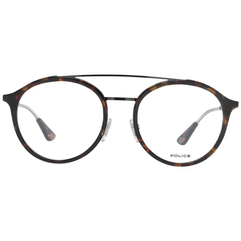 Police Brown Metal & Plastic Glasses (Frames) - Zeiniez