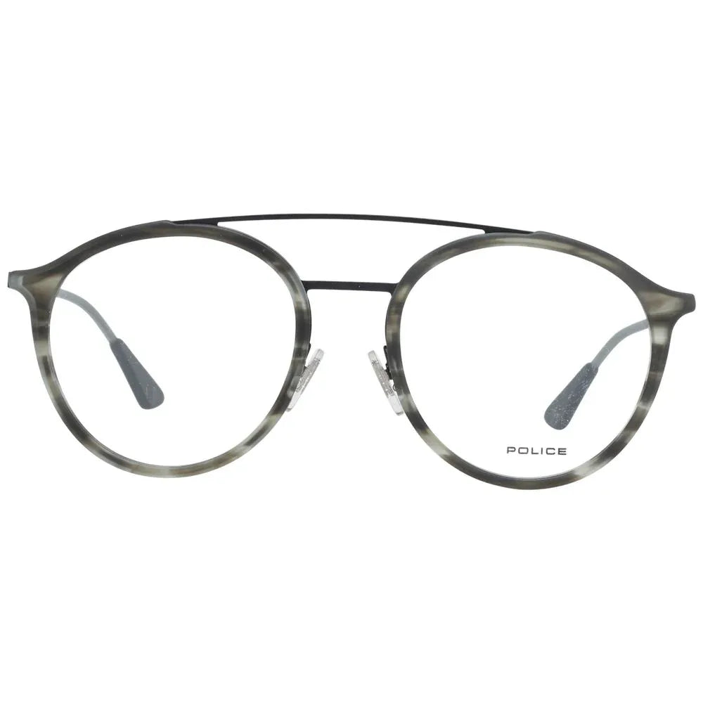 Police Gray Metal & Plastic Glasses (Frames) - Zeiniez