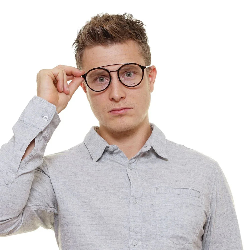 Police Brown Metal & Plastic Glasses (Frames) - Zeiniez