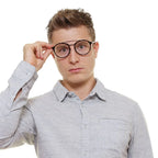 Police Brown Metal & Plastic Glasses (Frames) - Zeiniez