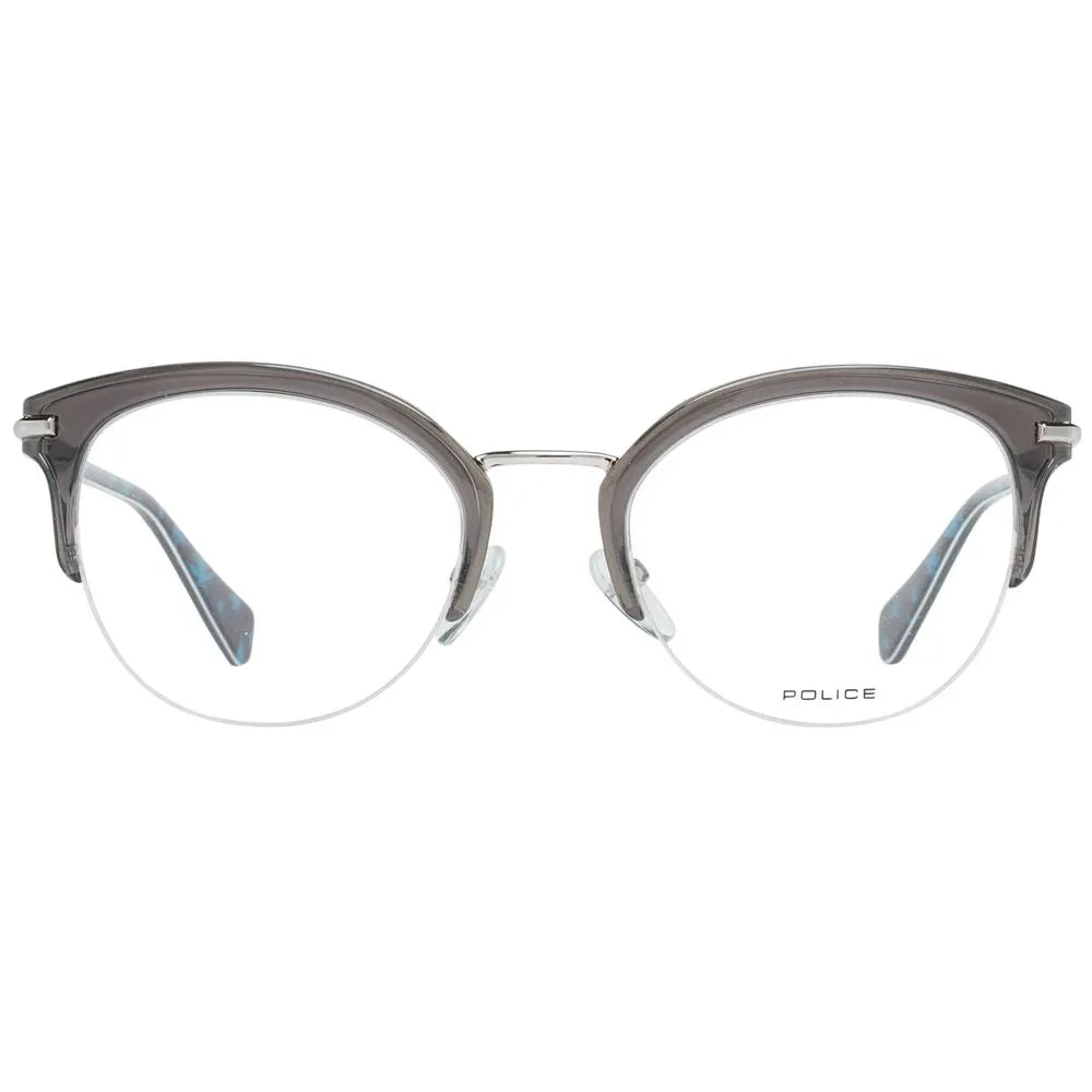 Police Gray Metal & Plastic Glasses (Frames) - Zeiniez