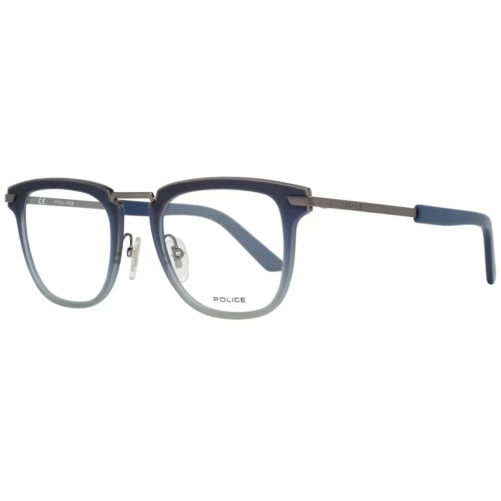 Police Blue Metal & Plastic Glasses (Frames) - Zeiniez