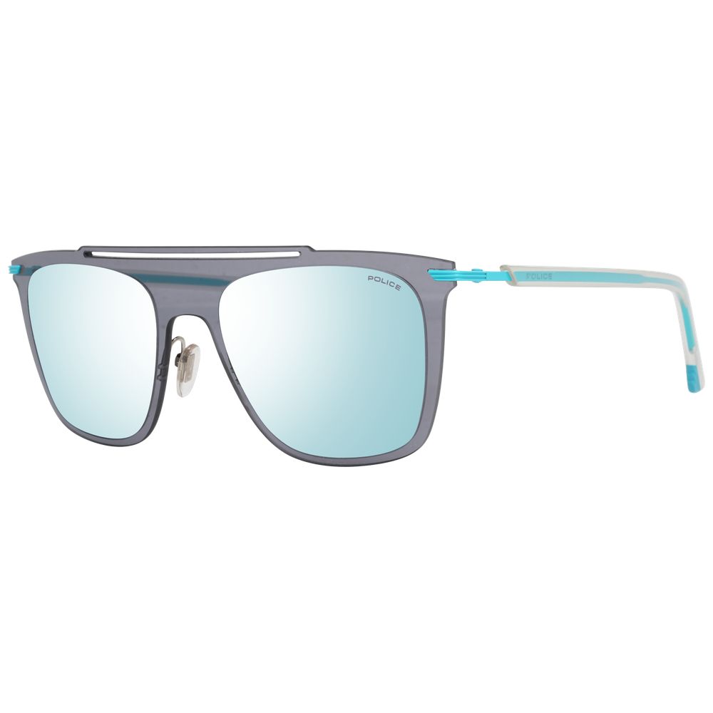 Police Blue Metal & Plastic Sunglasses - Zeiniez