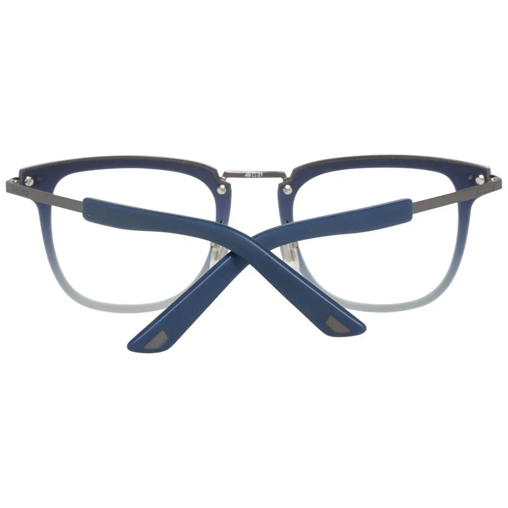 Police Blue Metal & Plastic Glasses (Frames) - Zeiniez