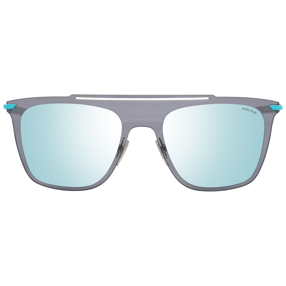 Police Blue Metal & Plastic Sunglasses - Zeiniez