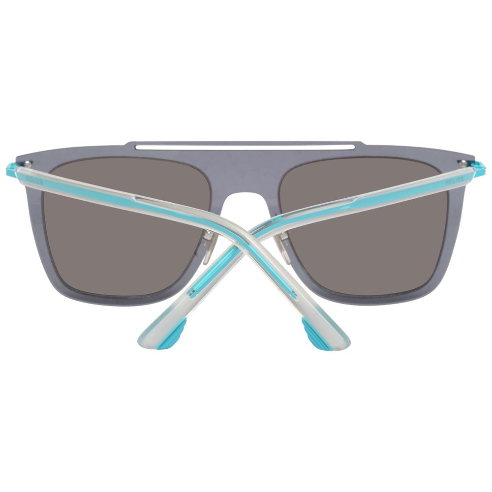 Police Blue Metal & Plastic Sunglasses - Zeiniez