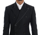 Dolce & Gabbana Gray Wool Double Breasted 3 Piece Suit - Zeiniez