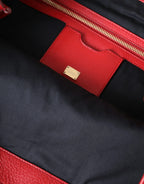 Dolce & Gabbana Red Leather #DGFamily Patch Shopping Tote Bag - Zeiniez