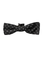 Dolce & Gabbana Black Silk Fantasy Adjustable Neck Men Papillon Bow Tie - Zeiniez