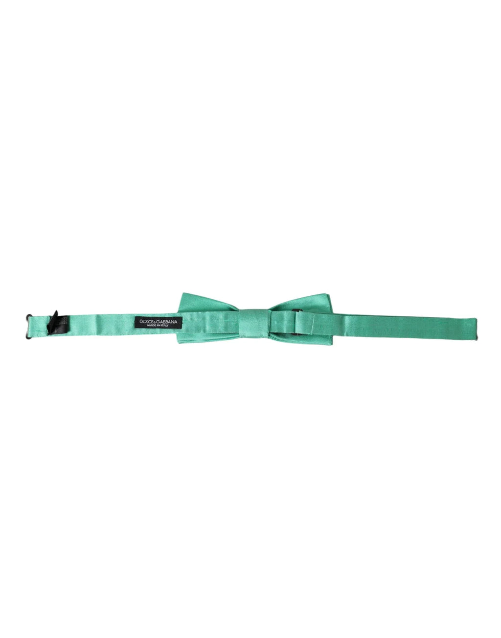 Dolce & Gabbana Mint Green Silk Adjustable Neck Men Bow Tie - Zeiniez