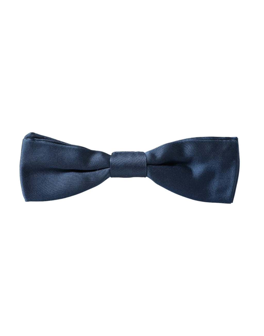 Dolce & Gabbana Blue Satin Silk Adjustable Neck Men Bow Tie - Zeiniez