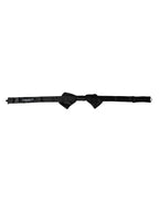 Dolce & Gabbana Black Satin Silk Adjustable Neck Men Bow Tie - Zeiniez